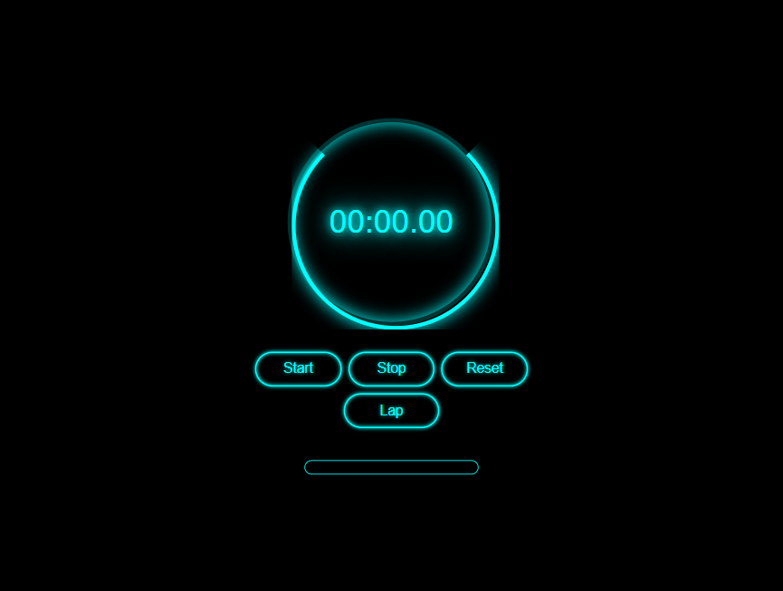 霓虹计时器秒表时钟素材
