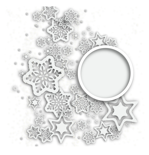 圣诞节设计素材，高清透明PNG矢量雪花标题背景图片下载