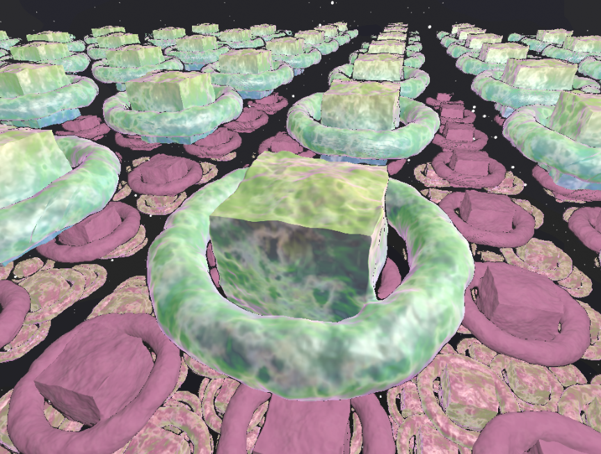 彩虹3D几何图形旋转素材下载