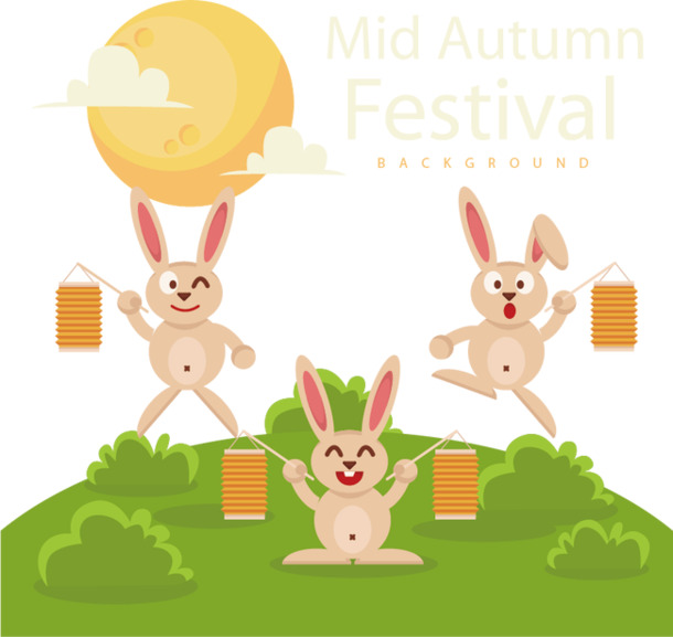 中秋佳节高清PNG透明矢量素材，节日设计元素图片下载大全