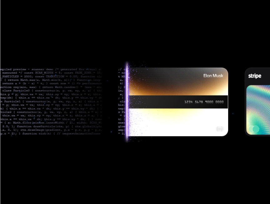 卡片拆分动画发光线条素材