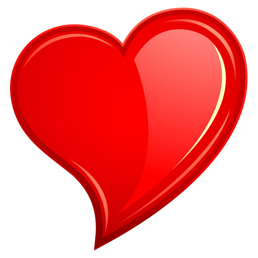情人节手绘高清红色爱心PNG透明图，节日设计素材免费下载
