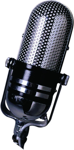 黑色金属话筒唱歌高清透明PNG图，情人节节日元素设计素材免费下载