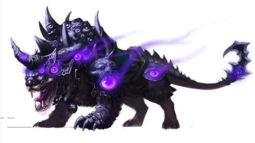 高清透明黑暗除夕年兽PNG图，元旦春节元宵节日设计素材下载