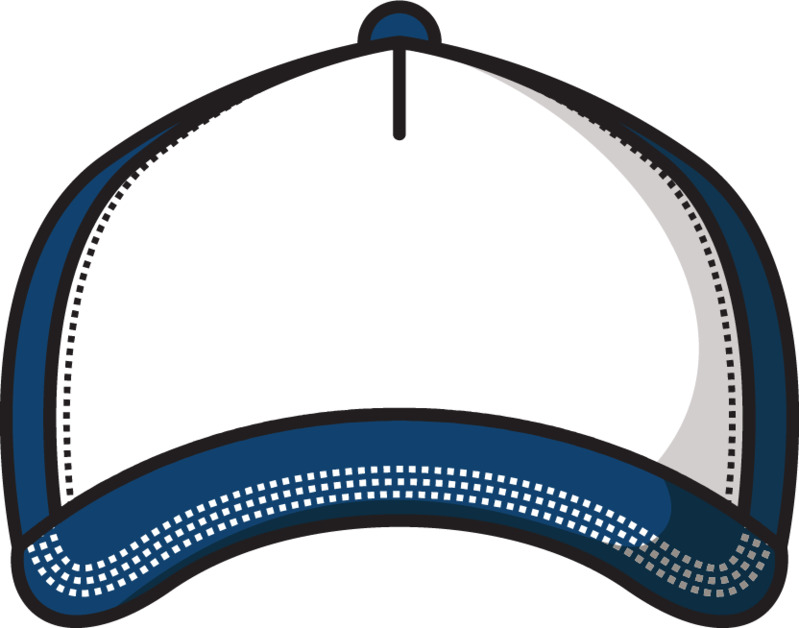 卡通韩版手绘棒球帽高清透明免抠PNG装饰设计素材下载