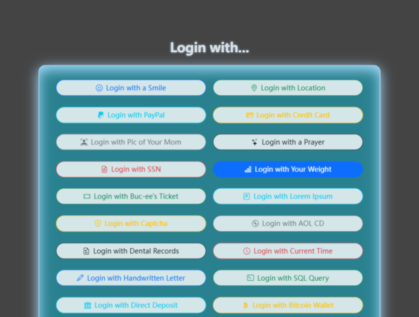 酷炫认证表格登录表单制作