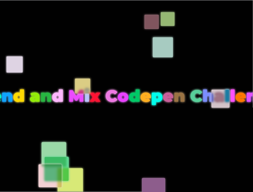 几何文字随机颜色js排版素材