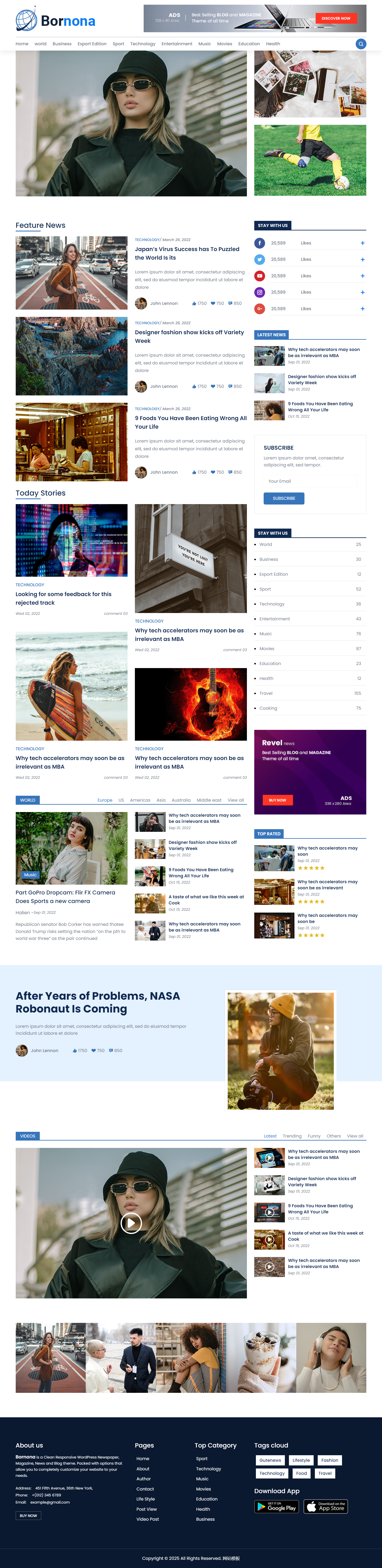 新闻资讯博客新网网模板网站下载