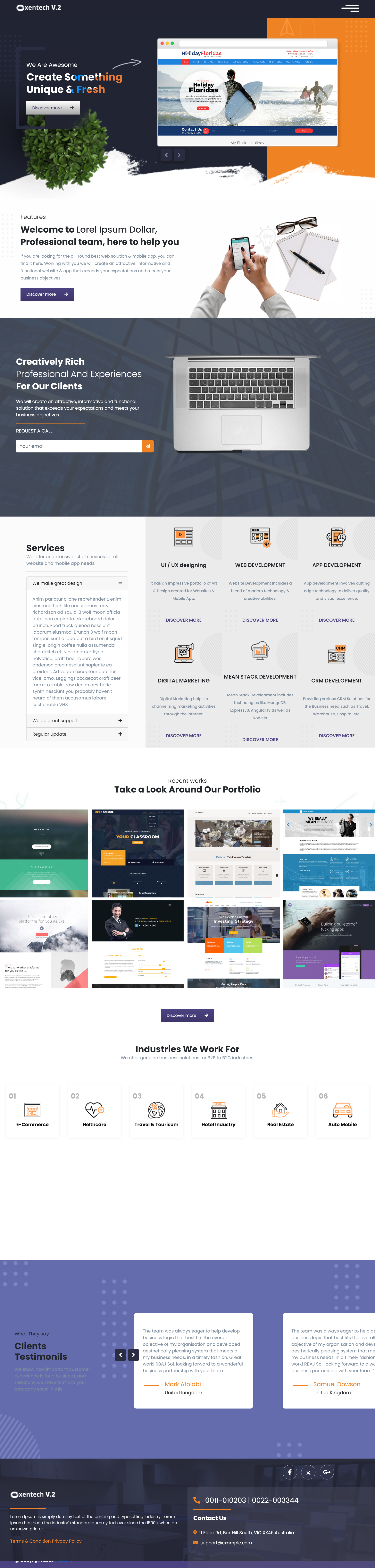 软件技术服务科技公司网站模板