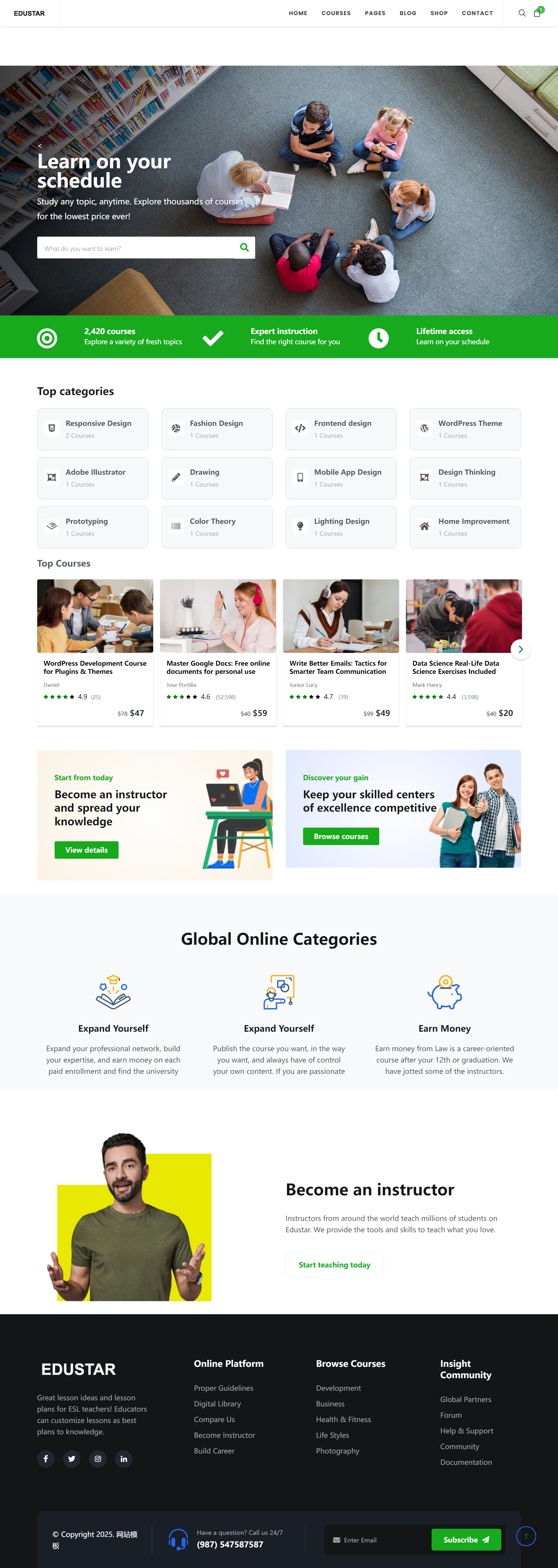 在线课程教学平台html5网页制作下载