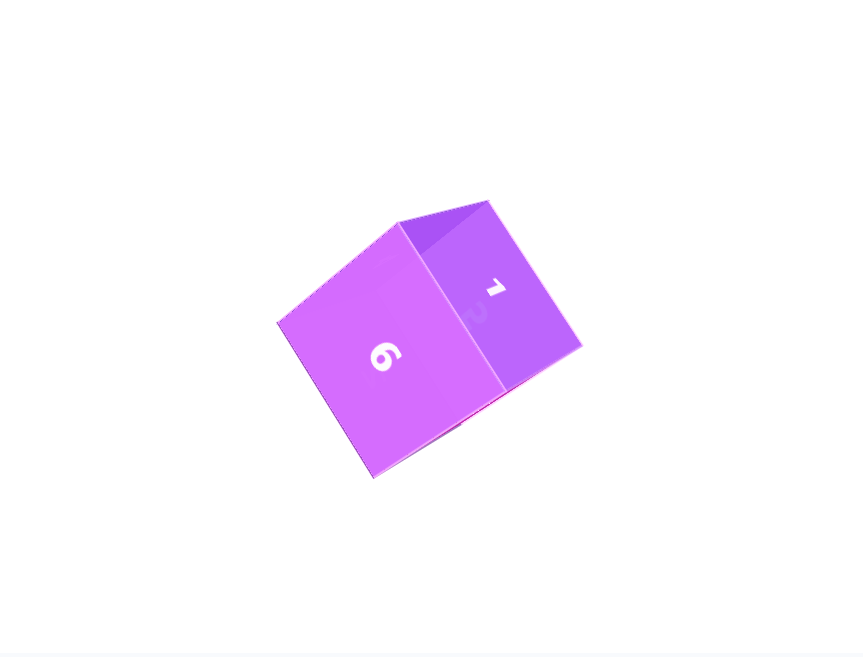 紫色立方体旋转透明动态素材图片代码