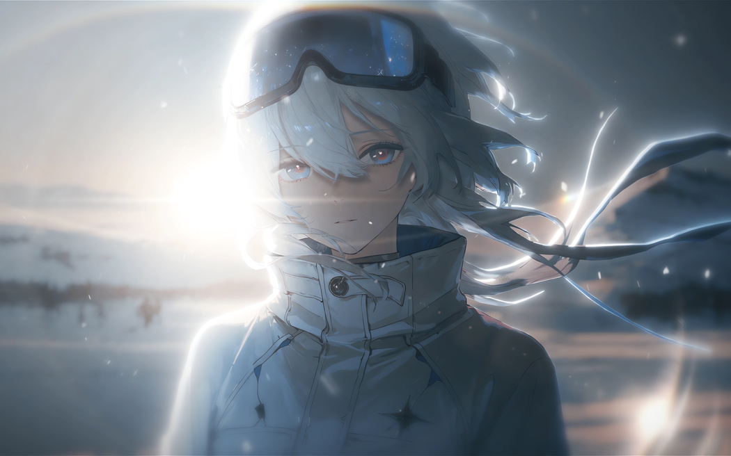 冬装守岸人，3840x2400超高清4K动漫壁纸下载