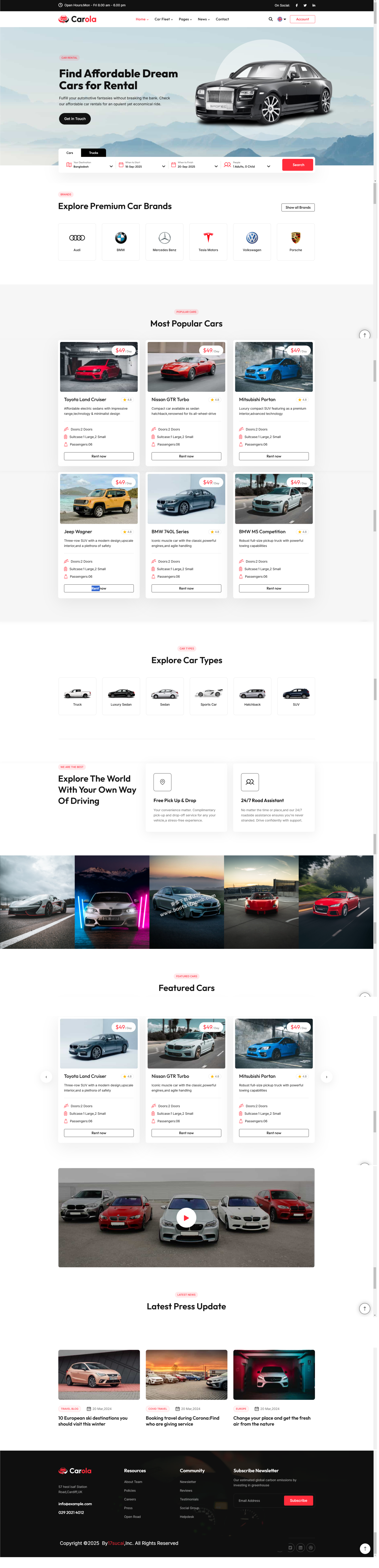 租车二手车交易平台网站网站建设模板