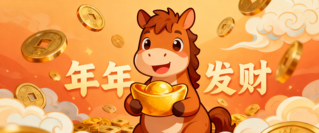 2026马年专属,3440x1440超清带鱼屏年年发财壁纸下载 2026马年专属,3440x1440超清带鱼屏年年发财壁纸下载