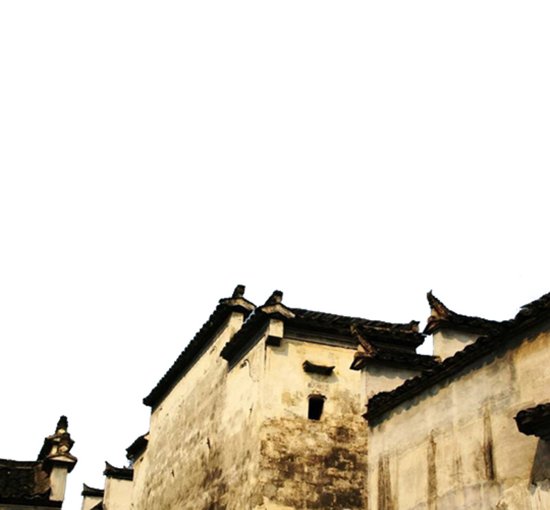 徽州建筑群高清PNG透明背景摄影风景设计素材图片下载