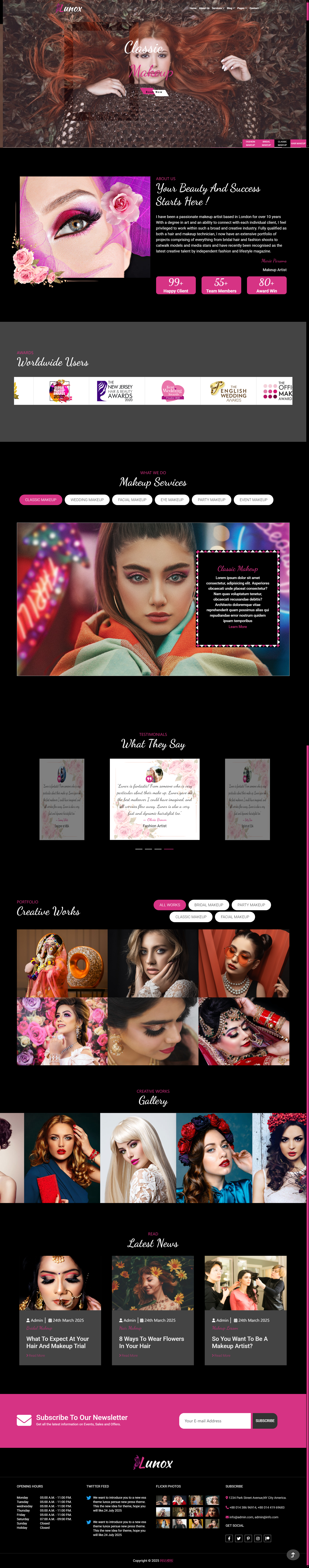 私人美妆顾问定制平台网站模板