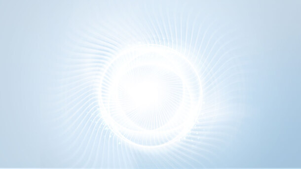 高清透明背景蓝色化妆品泡泡灯光PNG设计素材免费下载