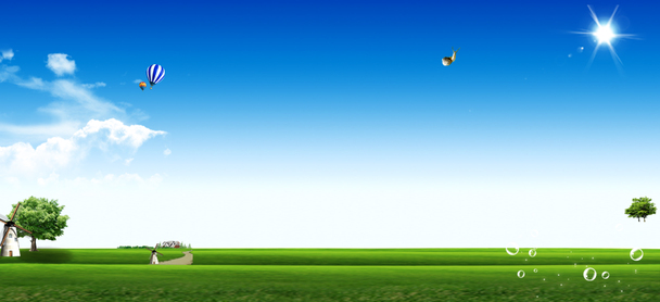 高清透明清新背景图及PNG元素，banner海报设计素材一键下载