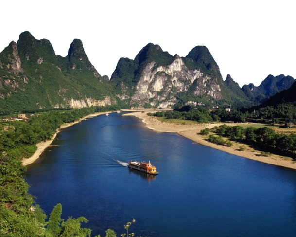 广西漓江高清PNG透明背景摄影风景设计素材免费下载