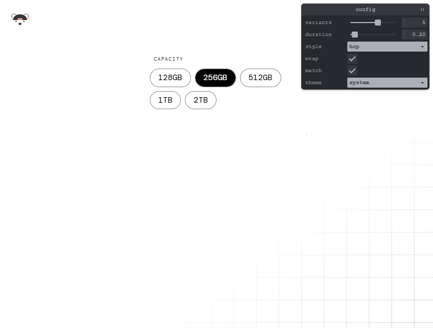容量单位html选择器模板