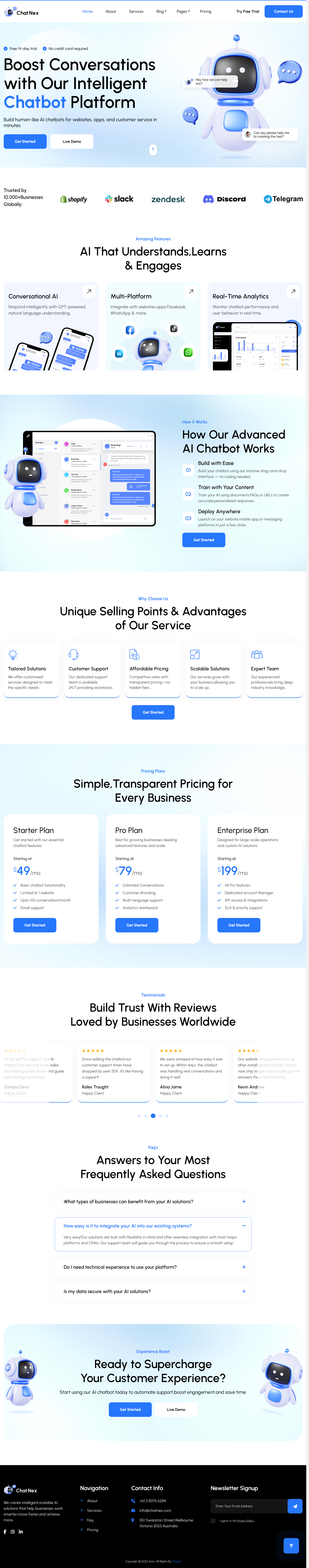 蓝色AI科技公司响应式网站前端开发模板免费下载 蓝色AI科技公司响应式网站前端开发模板免费下载
