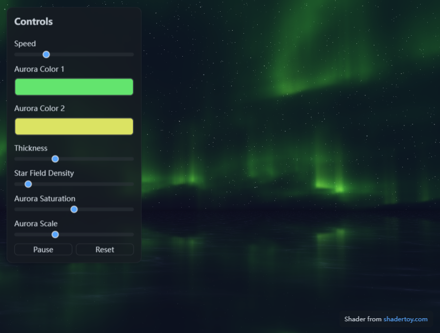 HTML5假期极光编辑器创意模板实例展示 HTML5假期极光编辑器创意模板实例展示