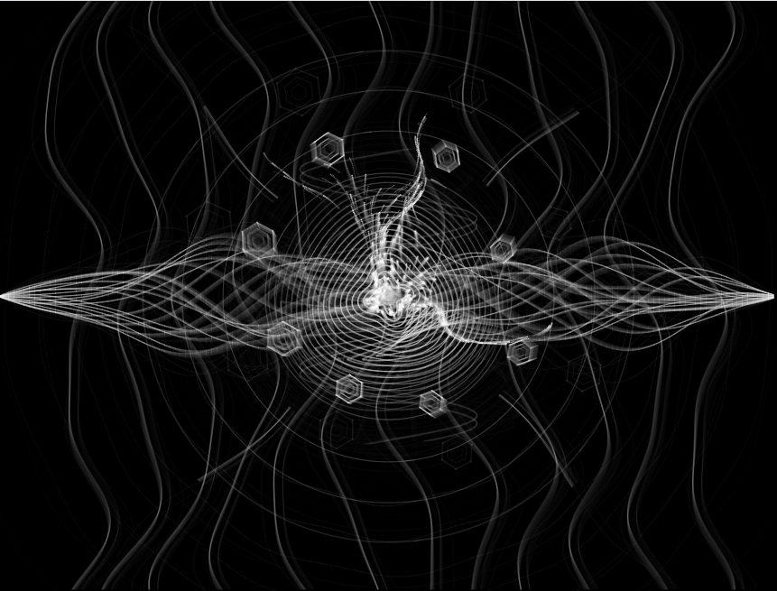 P5js粒子流动特效,音频可视化+CSS3实例素材 P5js粒子流动特效,音频可视化+CSS3实例素材