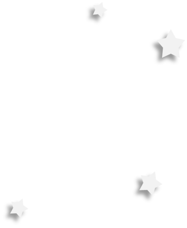 高清透明PNG白色五角星漂浮装饰设计素材图片下载