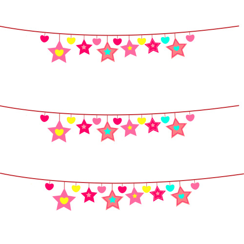 情人节花环高清PNG透明漂浮彩带设计素材图片下载大全