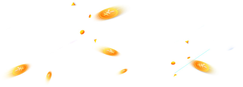 高清透明漂浮金币线条PNG图片及其他设计素材免费下载