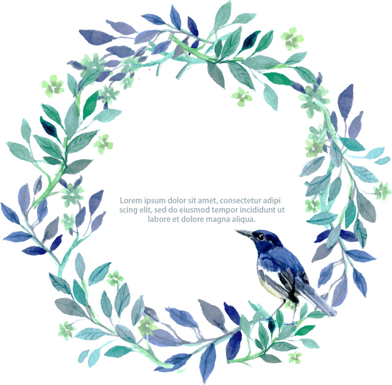 素雅花环高清PNG透明漂浮花瓣设计素材免费下载