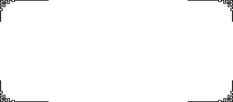 中国古风高清透明PNG边框装饰素材，设计元素图片下载集