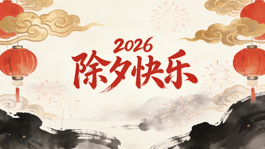 2026除夕水墨风4K高清壁纸下载 3840x2160极致背景图 2026除夕水墨风4K高清壁纸下载 3840x2160极致背景图