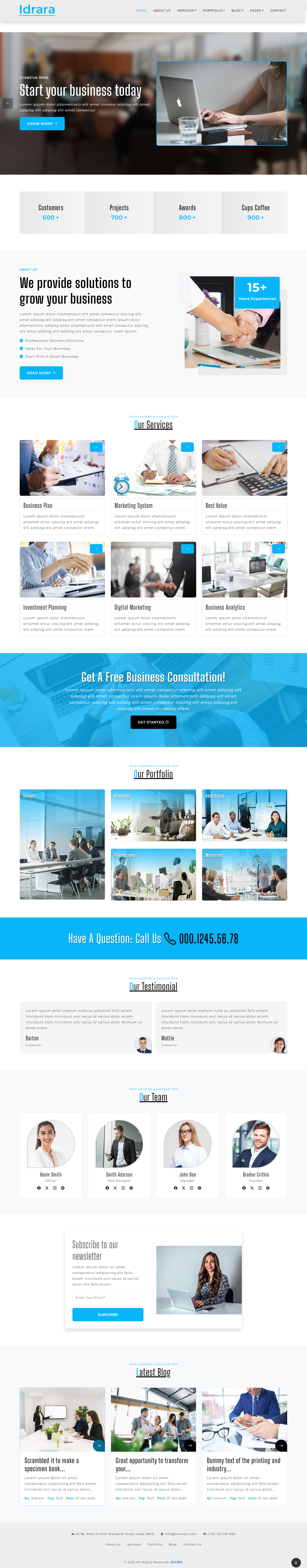 商务服务商官网-企业网站模板免费下载 商务服务商官网-企业网站模板免费下载