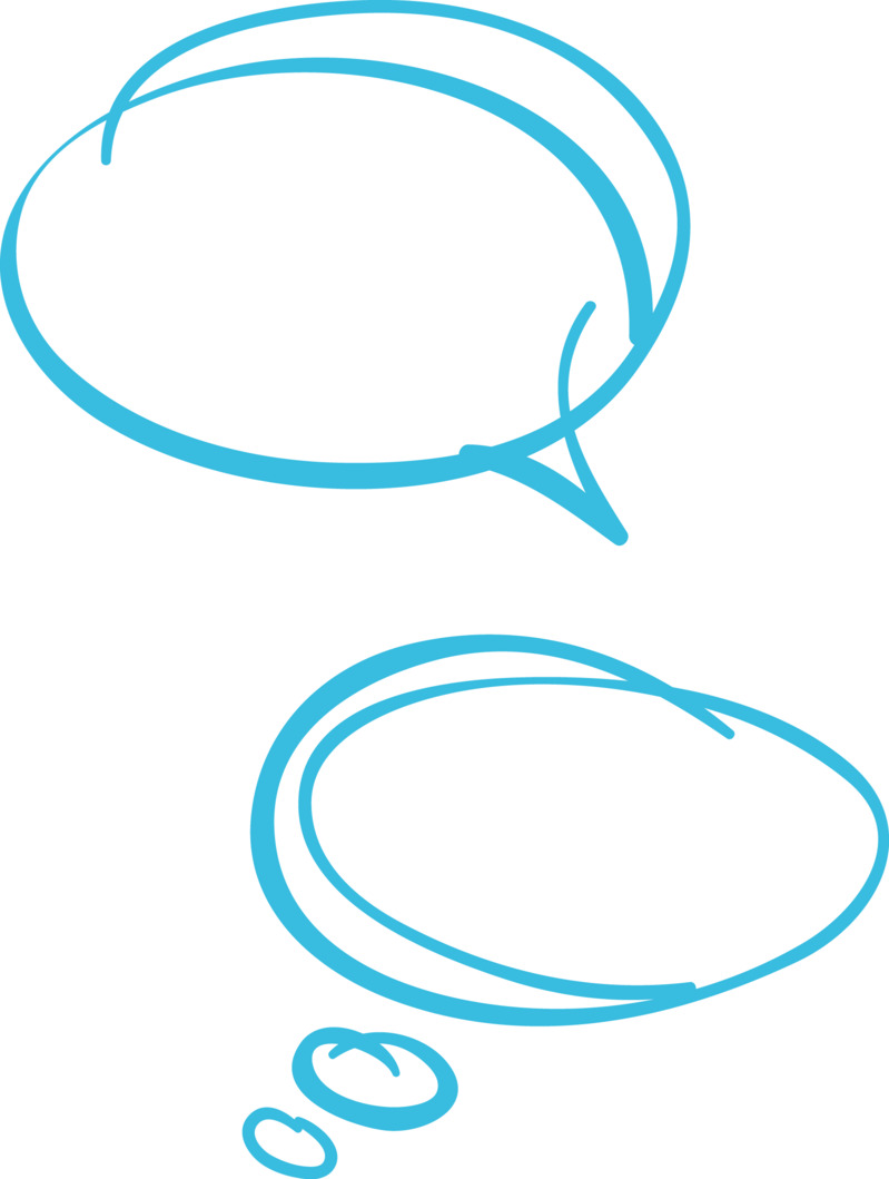 高清透明卡通动漫人物语言框PNG装饰边框设计素材免费下载