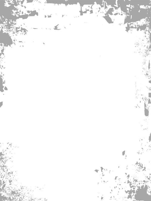 高清灰色清新破损纹路PNG透明背景装饰边框设计素材免费下载