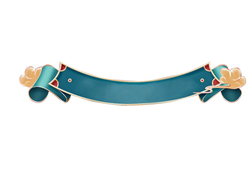 高清透明国潮风格边框素材，PSD/PNG格式设计装饰元素下载