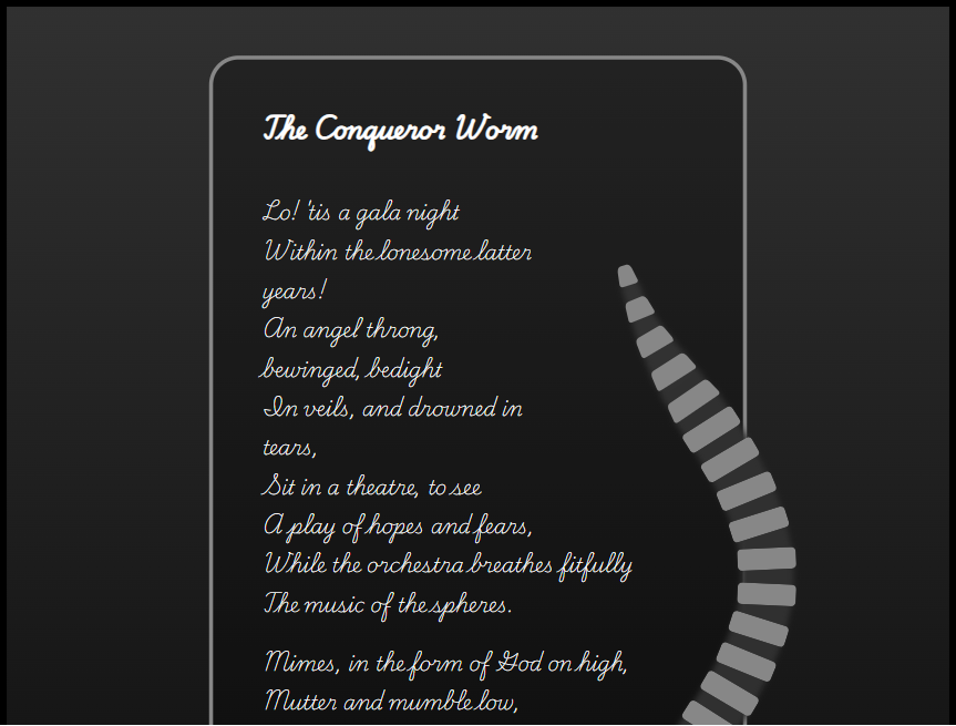 CSS3必备,打造蠕动跟踪动画效果的制作实例 CSS3必备,打造蠕动跟踪动画效果的制作实例