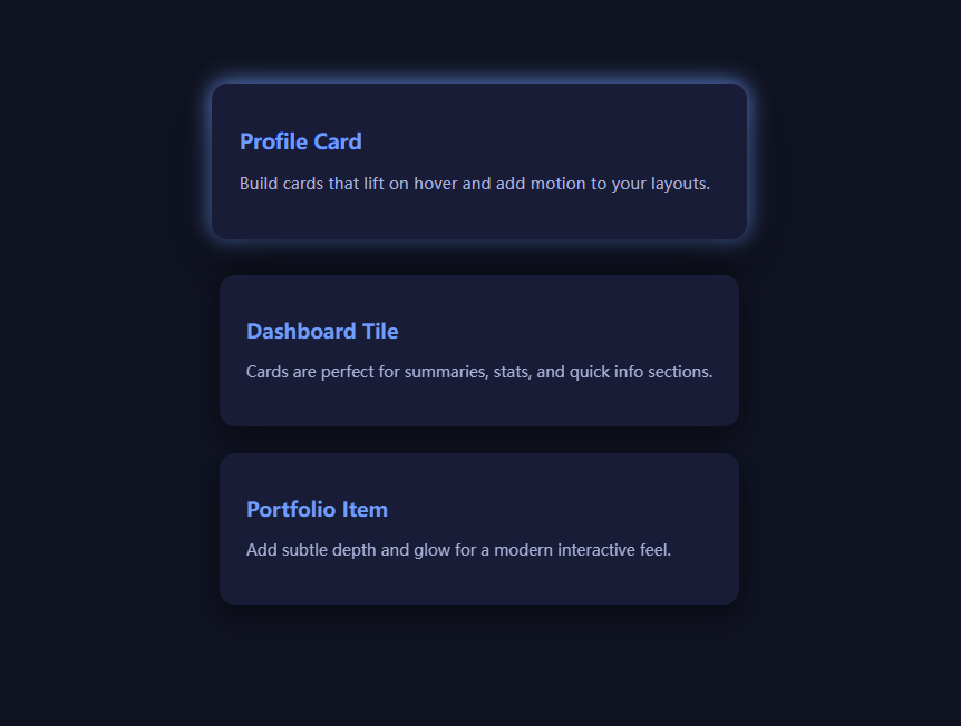 CSS3卡片发光边框悬停动画,实用必备实例 CSS3卡片发光边框悬停动画,实用必备实例