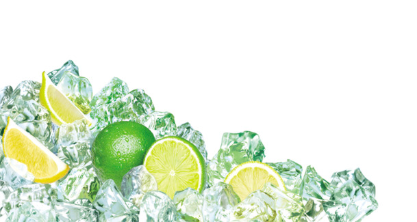 夏季绿色水果冰块高清PNG透明植物装饰素材免费下载