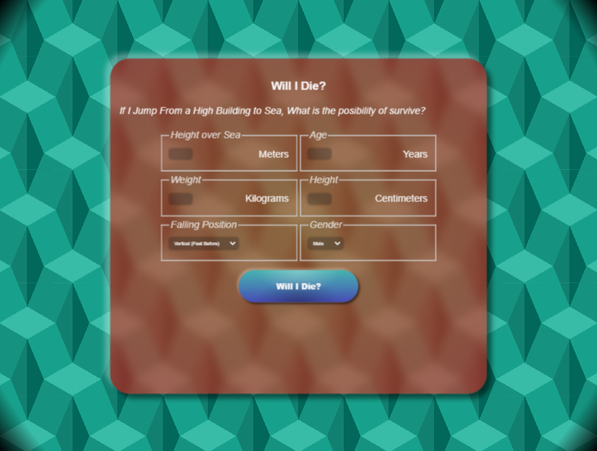 跳跃跳海死亡计算公式计算器模板