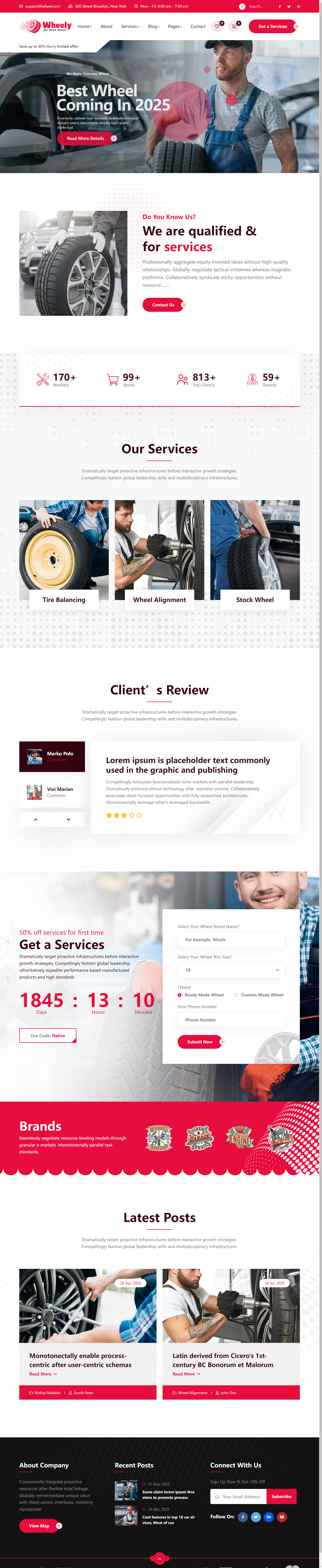 轮胎汽车部件公司服务网站网站模板