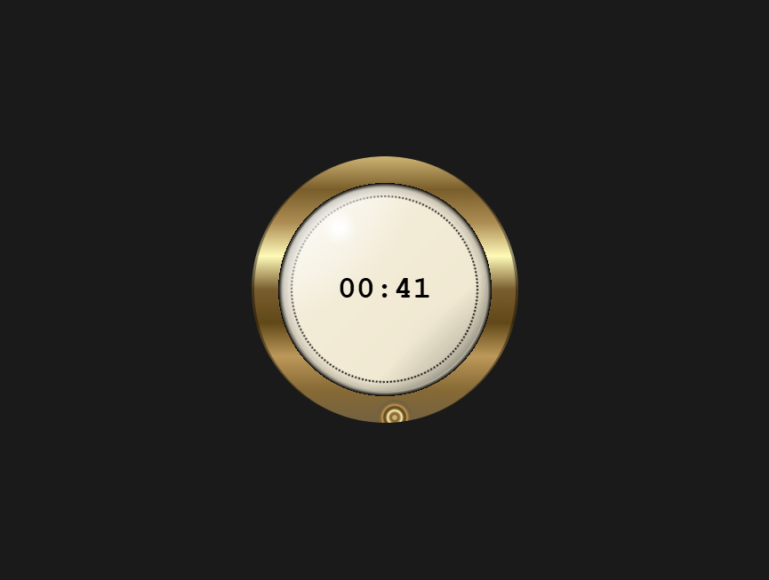 口袋怀表创意设计HTML5计时器实例免费下载