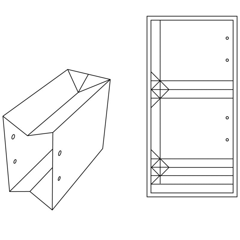 手提袋展开图高清PNG透明装饰元素设计素材免费下载