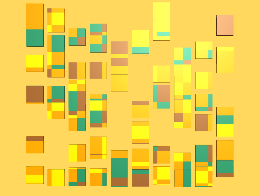 创意CSS3实例,黄色调瓷砖3D网格模型的独特设计 创意CSS3实例,黄色调瓷砖3D网格模型的独特设计
