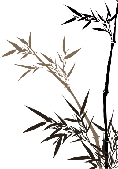 水墨竹高清PNG透明及PSD格式设计素材免费下载