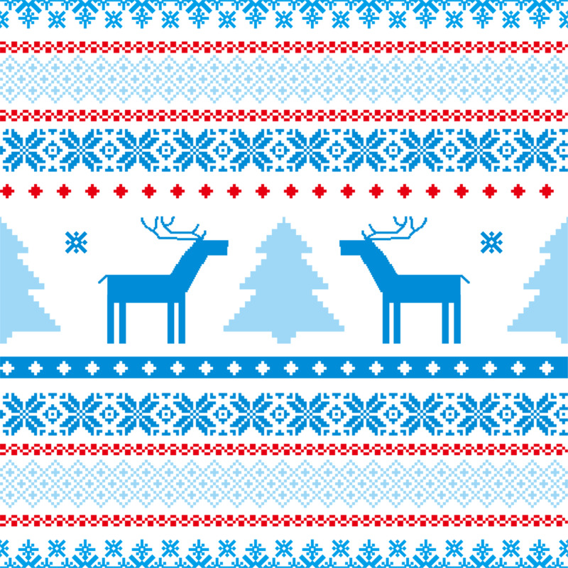 蓝色圣诞节背景高清PNG透明装饰元素花纹设计素材免费下载