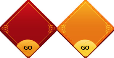 中国风按钮高清PNG透明图片装饰素材免费下载