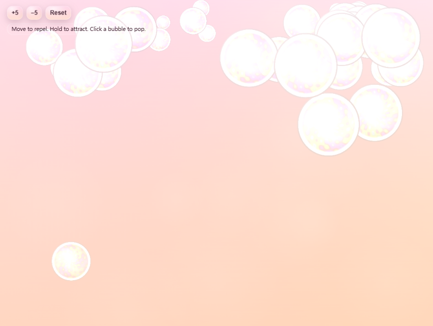 泡泡小游戏气泡生成模拟在线玩模板