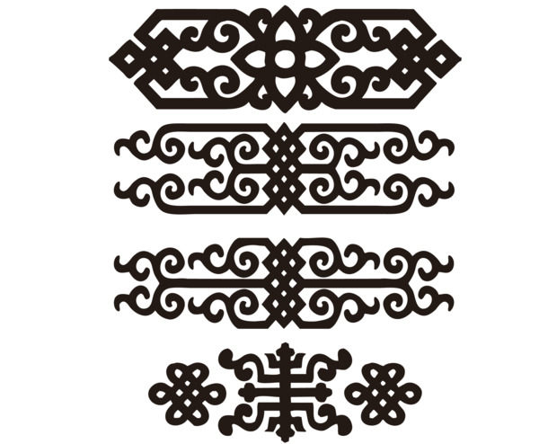 矢量新疆花纹高清PNG透明装饰元素设计素材免费下载